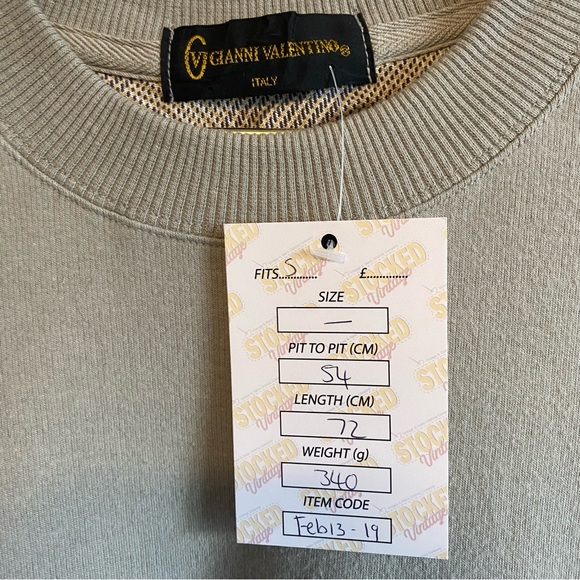 ⭐️LOWEST⭐️ Vintage Gianni Valentino Long Sleeve Pocked Crewneck Embroidered - Picture 6 of 6